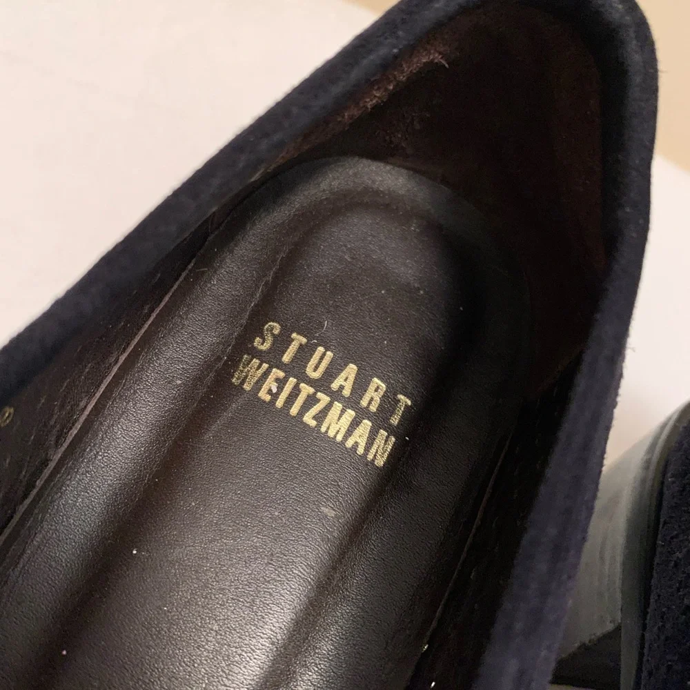 Stuart Weitzman Black Loafers Slip-Ons - 8 - Picture 3 of 7